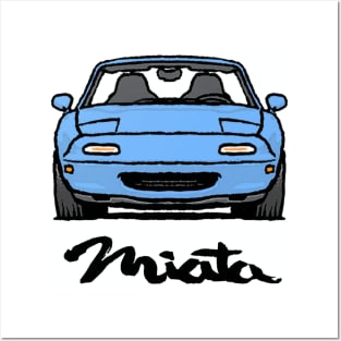 MX5 Miata NA Light Blue Posters and Art